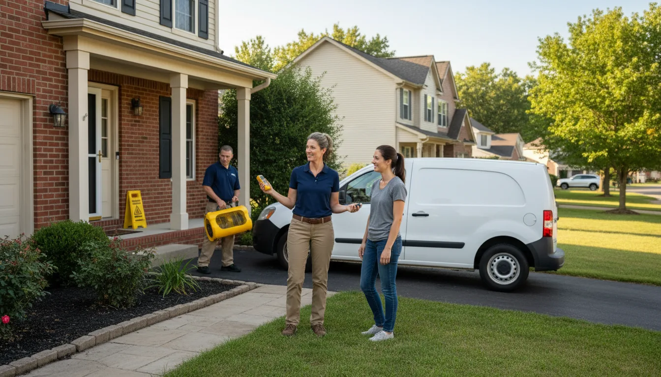 Water restoration image for Dehumidification And Cleanup Services in Summitville, IN